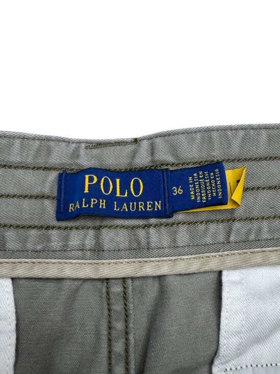 NWT Polo Ralph Lauren Men's Relaxed Fit 8" Cotton Green Cargo Shorts, Size 36 - Picture 4 of 8